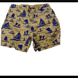 Men’s J Crew Nautical Printed Shorts Sz 38